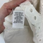 Entro  Eyelet Embroidery Scallop Trim Halter Neck White Dress Size Medium Photo 9