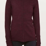 Lululemon Time To Thrive Adobe Dark Pocket Thumbhole & Zip Up Sweater Jacket 8 Photo 0