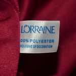 VTG Lorraine Fleece Maxi Length House Coat Robe 1/2 Zip Size L Pockets USA Made Red Size L Photo 10