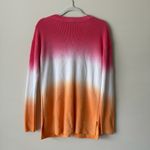 Talbots Dip Dye Girlfriend Cardigan Pink and Orange Ombré Women’s Size S Photo 4