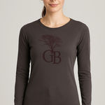 Bella Canvas Greenbush Brewery Sawyer Michigan Long Sleeve Shirt Grey Purple Medium Photo 0