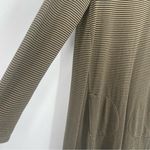 J. Jill Long Sleeve Striped Dress Size‎ Small Olive Green Black Ribbed Photo 8