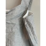 J.Crew NWT Striped Linen Blend Square Neck Tank Top Black White Size Medium Photo 4