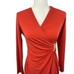 CHAPS  Wrap Dress, 4P, dressy, office, party, formal, cocktail, metal, elegant Photo 1