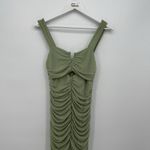 Chartou Light Green Mermaid Fishtail Ruched Dress Long Formal Size Small Bodycon Photo 1