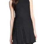 Theory Women’s Olvana Pleated Skirt Sleeveless Sheath Mini Dress in Black Size 0 Photo 0