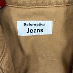 Reformation  Kenny Boiler Camel Color Belted Short Sleeve Jumpsuit Photo 4