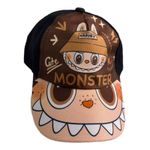 NWOT Labubu Cute Monster Graphic Baseball Cap Brown Photo 1
