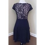 Mystic ModCloth Black Lace A-Line Bow Waist Cap Sleeve Cocktail Dress Whimsigoth Photo 3