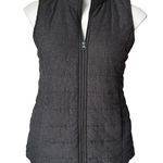 J.Jill Grey Quilted Full Zipper Puffer Vest, Sz Petite XS Photo 3