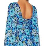 For Love & Lemons  Floral Blue Mini Cottagecore Girlhood Coquette Dress Photo 1