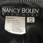 Nancy Bolen City Girl Motor Jacket 12 Artsy Herringbone Paisley Mixed Media Photo 4