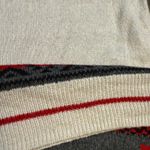 Mossimo Women’s XXL Gray Red Holiday Sweater Reindeer Snowflake Winter Christmas Photo 6