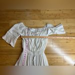 Look East Boutique Womens Romantic Coquette Peasant lined Cream Maxi Dress|Sz:M Size M Photo 6
