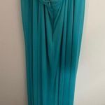 B Darlin Formal/Prom Dress, Teal w/ Rinestone Neckline Size 9 Photo 3