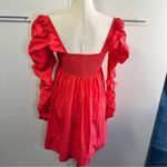 Free People  Size S Lindsay Babydoll Dress Coral Orange Cruise Resort Coastal Photo 8