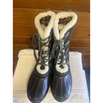 Journee Collection  Women's Flannel Lined Duck Boots Gray Sz 10 NIB Photo 5