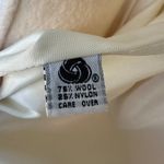 Vintage Michelle Stuart Wool Coat Puff Sleeve Button Front Jacket Cream‎ Mediun Size M Photo 9