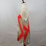 Renee C . Womens Shift Dress Size L Red Bandana Print Spaghetti Strap Scoop Neck Photo 4