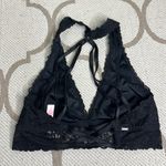 PINK - Victoria's Secret Pink Victoria’s Secret black lace crisscross bralette Photo 3