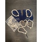 NEW Mary Kay Bundle of (5) Pearls of Sharing Bracelets Silver Hearts White Photo 1