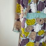 Boden Purple, Yellow, and White Floral Long Sleeve Dress Purple Size 10 Photo 3