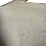 Atlein Cream Dramatic Long Sleeve Satin Cropped Round Neck Top Size Medium Photo 9