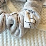 Hollister NWOT white waffle knit sleep long sleeve shirt & Scunci Set Small Photo 2