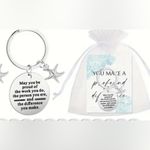 INSPIRATIONAL STARFISH YOU MAKE A PROFOUND DIFFERENCE KEYCHAIN IN MESH BAG Photo 4