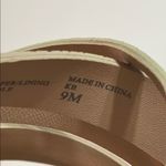 Charles David  Tan and Cream Sandals with Modern Straps Photo 11