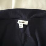 Garage  Off-The-Shoulder Top Crop Navy Photo 1