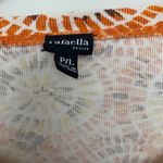 Rafaella  Abstract Print Button Front Blouse | Size LP | 100% Cotton Photo 3