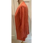 Chico's  Ultimate Tee Cardigan Cotton Modal Slub‎ Coral Pockets Photo 4