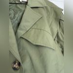Free People NWOT  Looking Glass Cropped Trench Coat in Loden color Small Photo 11