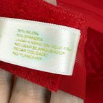 Adrienne Vittadini Studio Bra‎ Size 36B Red Plunge Push Up Mesh Accents Photo 5