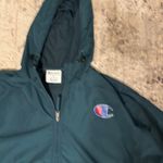 Champion Green Windbreaker Jacket Men's Size XL Photo 2