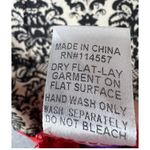 THML Shift Dress S Black Fleur De Lis Red Colorblock Sleeveless Moulin Rouge Photo 13