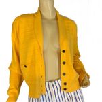 STUDIO MICHELLE STUART VINTAGE 1990'S YELLOW KNIT CARDIGAN (S) Photo 0