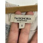 Via Signoria Silk Lace Floral Sleeveless Top Size Small Italy Fairy Whimsical White Photo 2