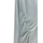 Dessy Collection Square Neck Luxe Chiffon Bow Shoulder Dress in Mist size 8R NWT Blue Photo 12