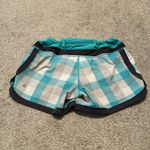 Lululemon Speed Short Lagoon Checkmate Plaid Size 4 Photo 1