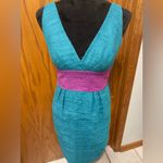 Trina Turk  Concetta tweed silk sleeveless dress women size 4 Photo 2
