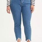 Levi's Levi’s Premium Wedgie Fit Skinny Plus Size Distressed Hem Ankle Cropped Jean Photo 2