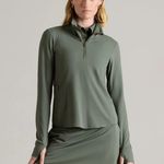 Rhône Course to Court 1/4 Zip UPF 50+ Olive Shadow Green XL Photo 0
