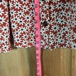 Madewell women’s orange and White Mini Pencil Skirt size L Photo 4