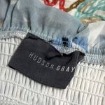 Hudson Gray  women’s size small light blue and white stretchy floral dress ruffle Photo 4