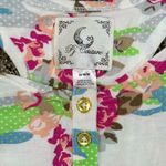 PJ Couture Romper Women M Floral Rose Print Sleeveless Button Front Pajamas NEW White Size M Photo 2