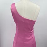 Vintage 90s Rampage Gown One Shoulder Glitter Front Side Slit Maxi Pink Womens 4 Photo 4