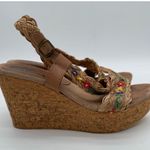 sbicca  Women's Vintage Collection Palmera Wedge Platform Sandal Boho Floral 9 Photo 1