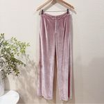 Tee Ink Pink Velvet High Waisted Casual Wide Leg Pants Size S Preowned Photo 1